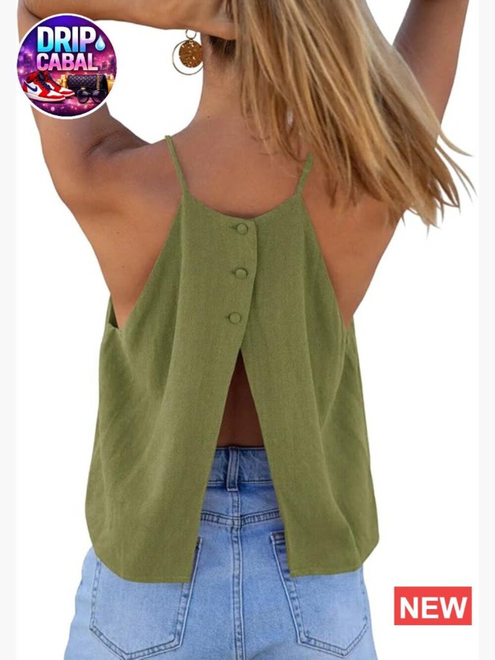 Y2k halter crop tank top open back sleeveless beach camisole